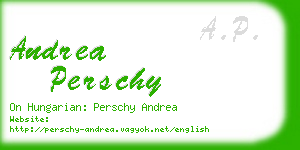 andrea perschy business card